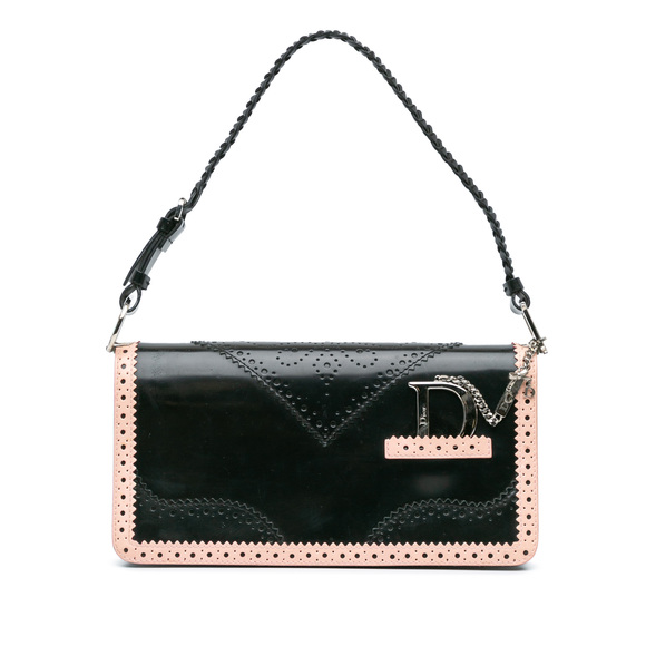 Pre-Loved Dior Leather D'Trick Brogue Spectator Bag - Picture 1 of 9
